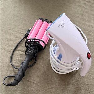 Triple Barrel Hair Waver + Steamer Bundle